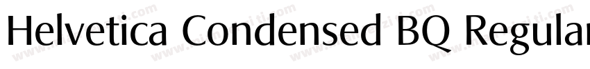 Helvetica Condensed BQ Regular字体转换